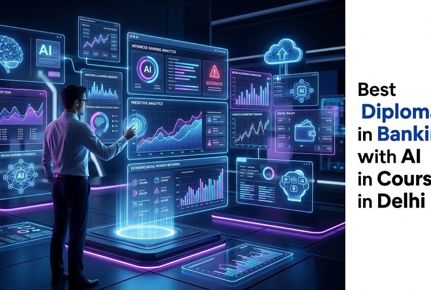 best diploma in banking with ai course in delhi, banking with ai course delhi, artificial intelligence in banking and finance, machine learning models, financial technology fintech, business analytics course, predictive analytics in banking, fraud detection, credit scoring, algorithmic trading, risk management and compliance, financial data analytics, digital payments, digital wallets, alternative lending, banking automation, customer behavior analysis, ai-driven decision making, regtech, regulatory technology, blockchain technology, cryptocurrencies, cloud computing in banking, financial analytics, personalized banking experience, real-time data analytics, customer segmentation, chatbots in banking, robotic process automation rpa, ai strategy for financial institutions, deep learning for finance, python for financial analytics, data-driven financial services, fintech certification delhi, banking analytics course, ai finance training, banking technology course, fintech career program, banking certification delhi, finance and ai diploma course
